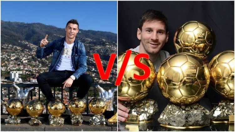 Messi vs Ronaldo Trophies