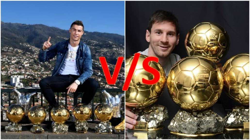 Messi vs Ronaldo Trophies