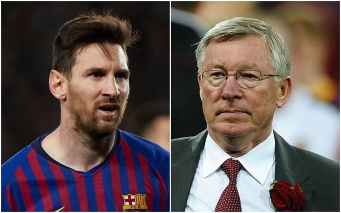 UCL: Sir Alex Ferguson Advises Solskjaer On How To Stop Lionel Messi