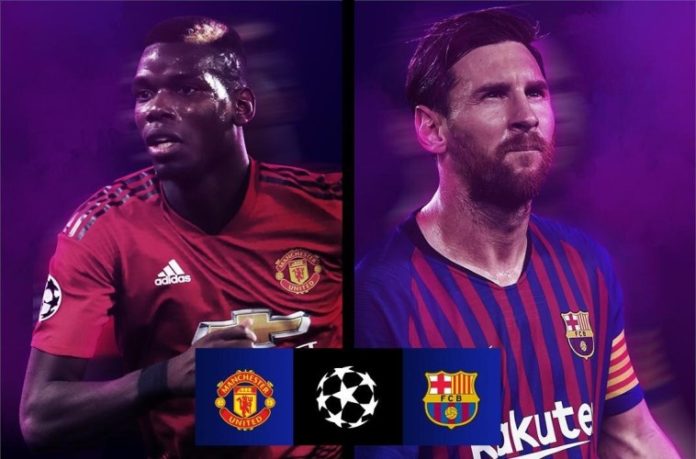 UCL: Manchester United Line Up To Face Barcelona