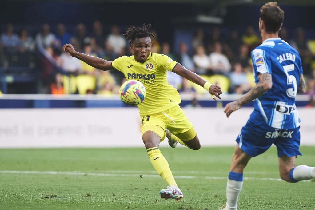 Samuel Chukwueze in action for Villarreal