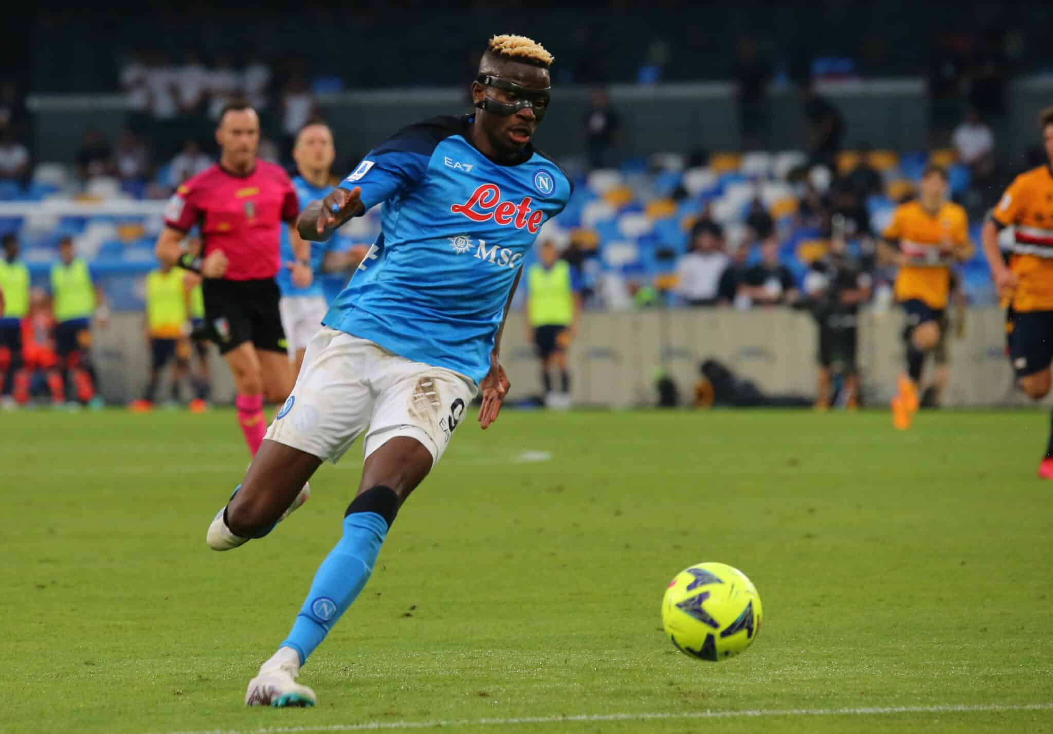 Victor Osimhen on the run