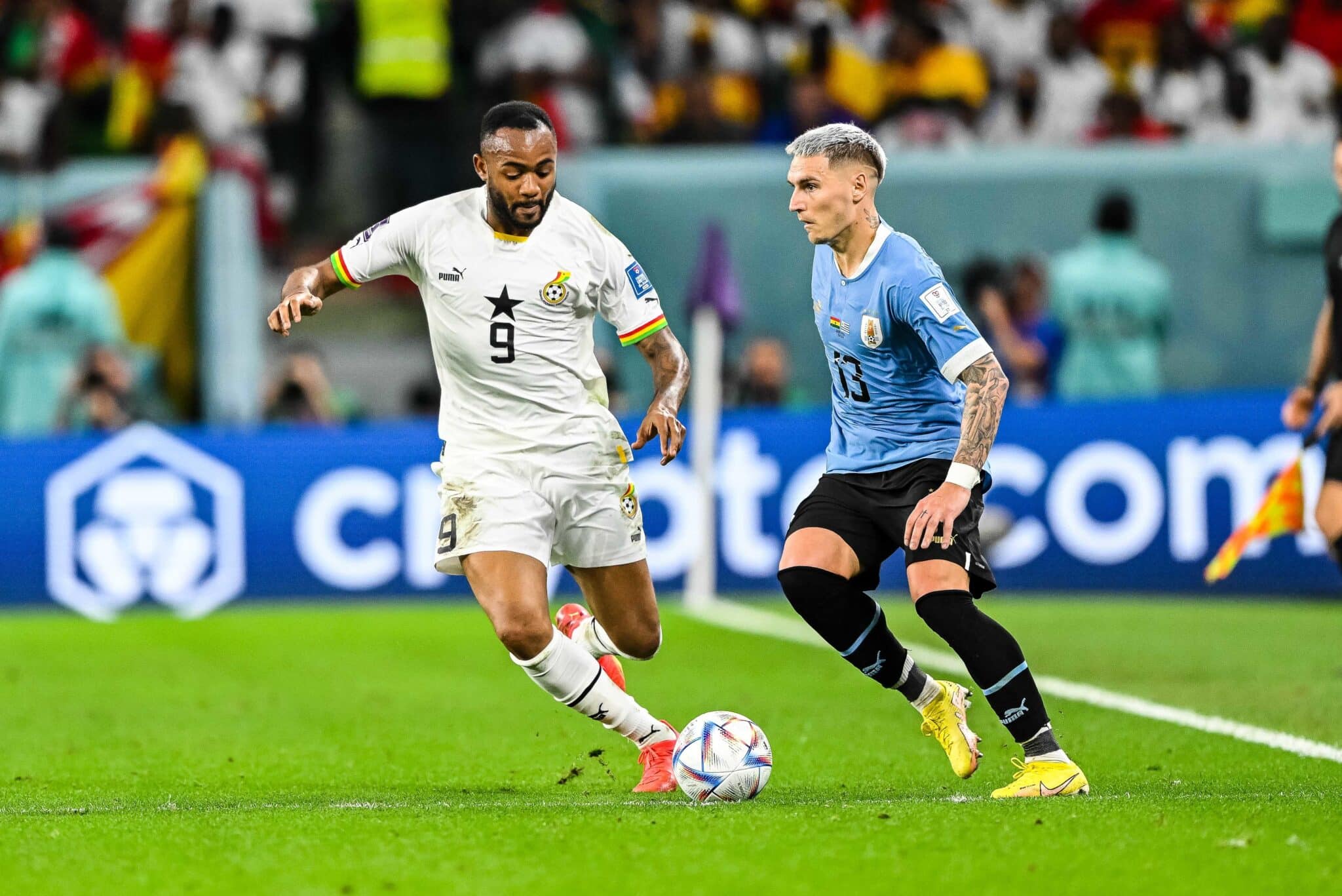 Jordan Ayew with Ghana