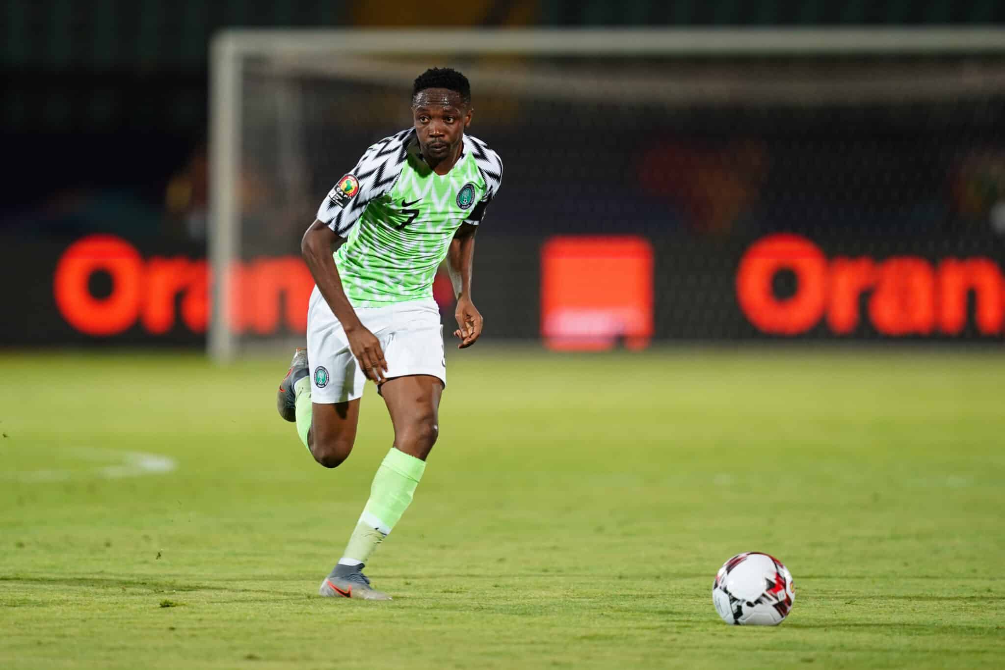 Ahmed Musa in action for the Super Eagles