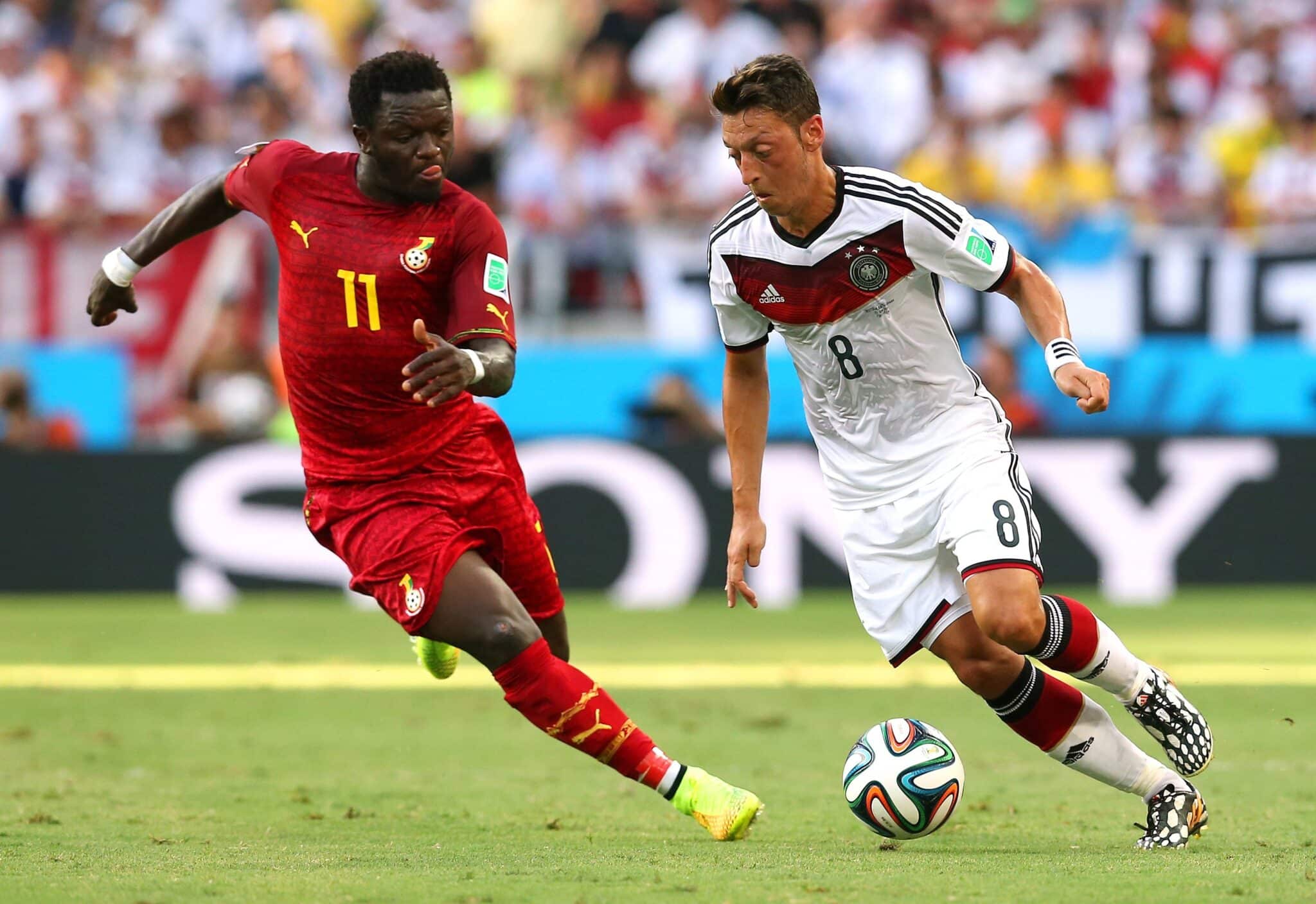 Sulley Muntari with Ghana
