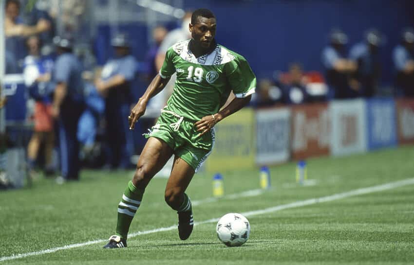 Michael Emenalo in action for Nigeria