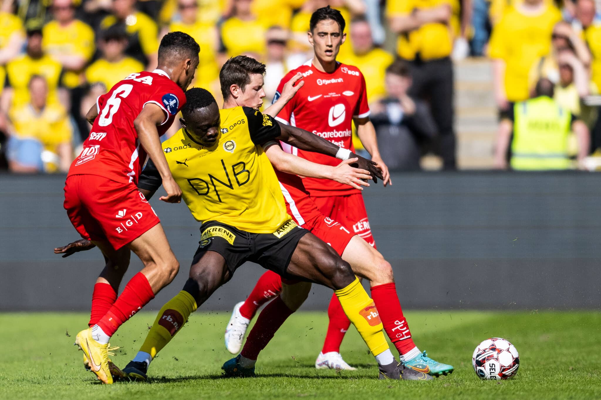 Akor Adams in action for Lillestr&oslash;m SK