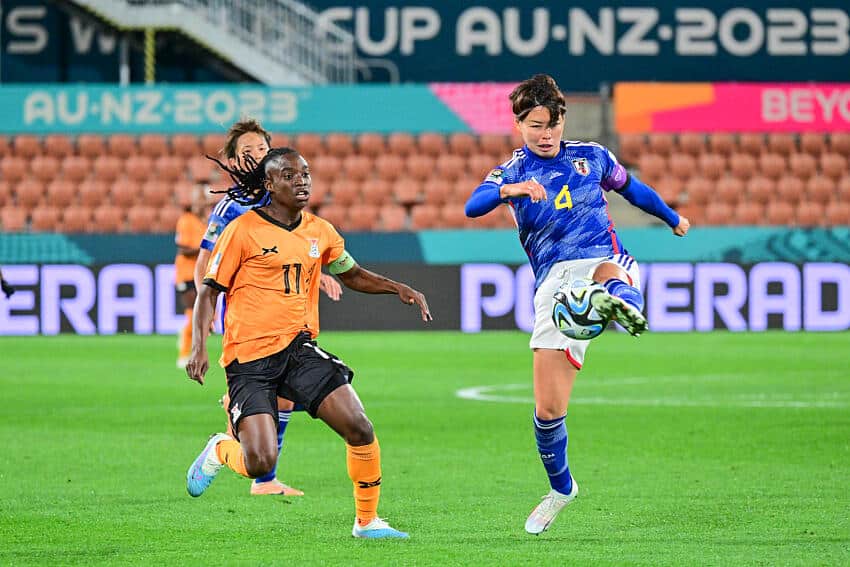 Barbra Banda in action for Zambia