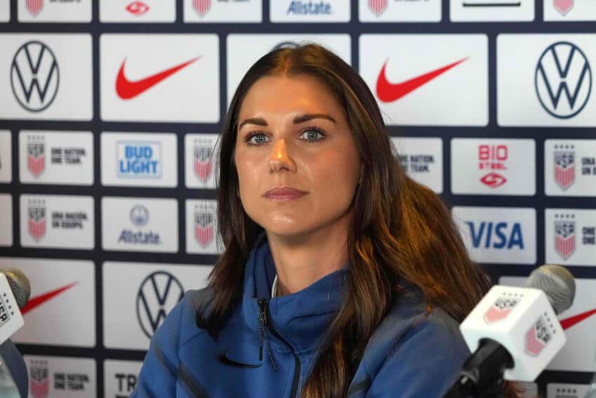 Alex Morgan during Women's World Cup Media day
