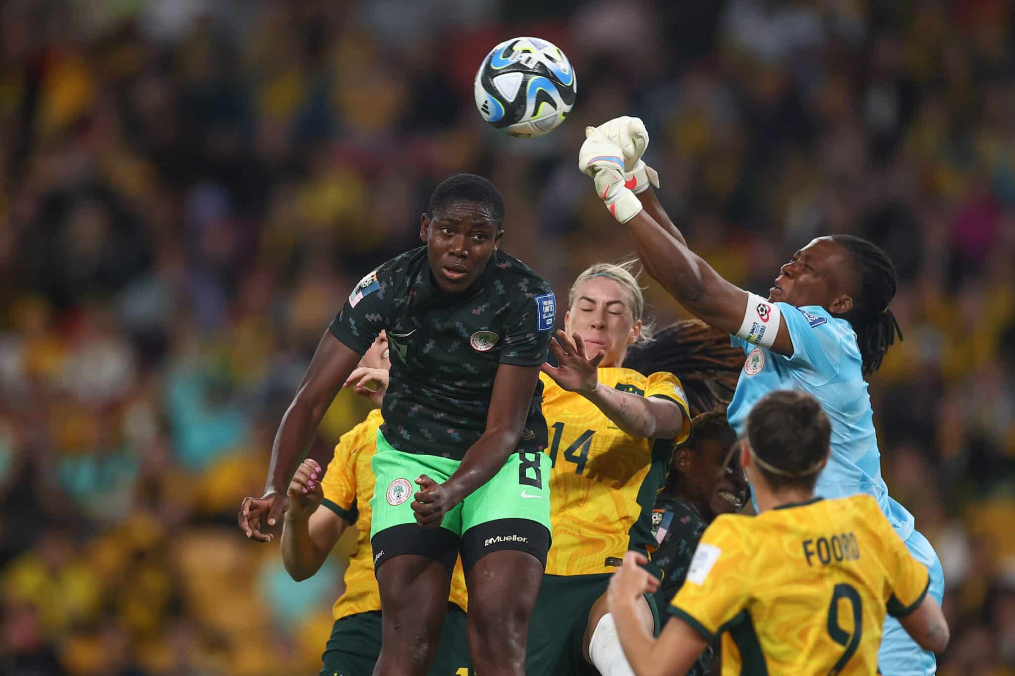 Five things we learnt from Super Falcons' win over Australia 2 Super Falcons player, Asisat Oshoala in action for Nigeria