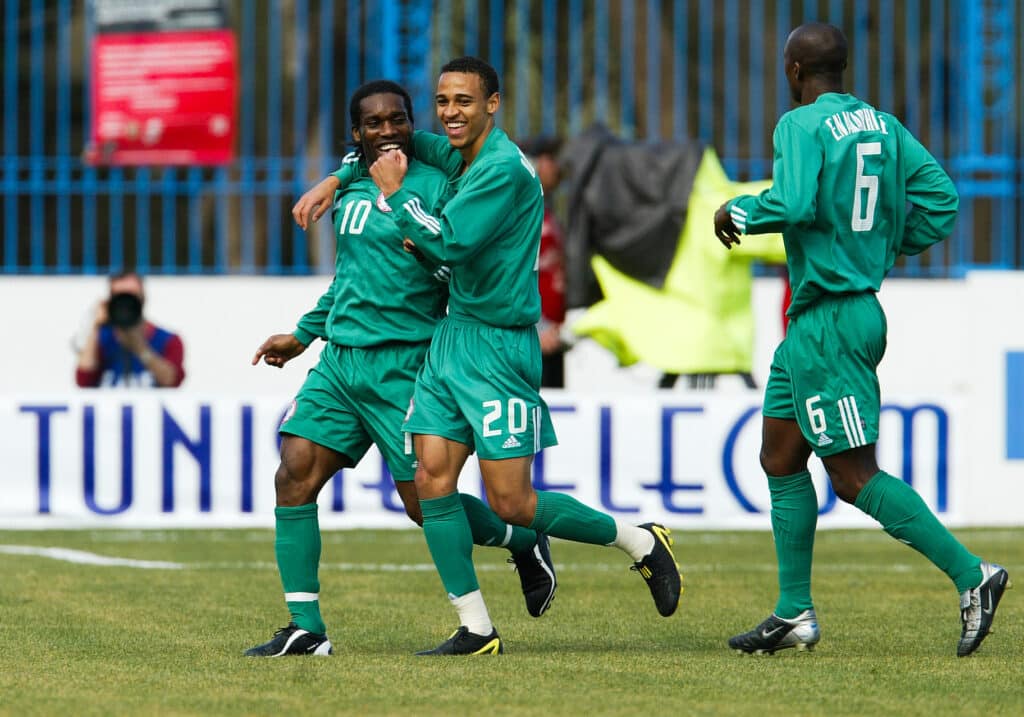Austin Jay Jay Okocha in action
