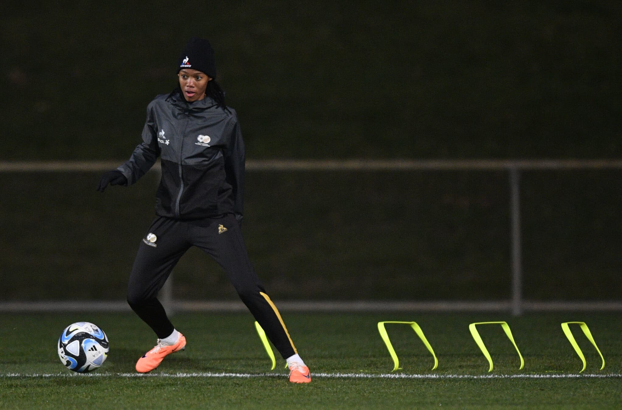 Linda Motlhalo in training