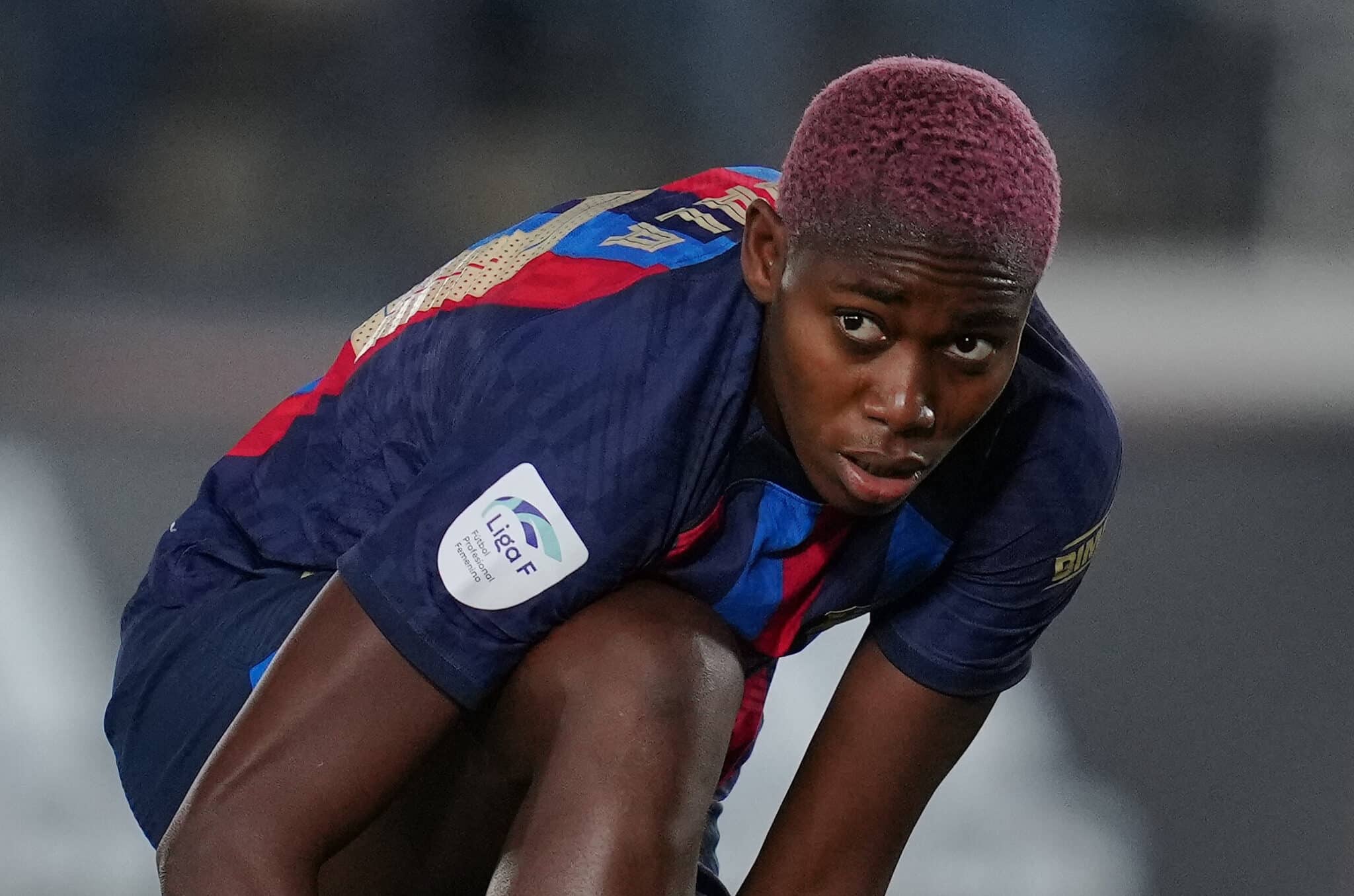 Asisat Oshoala in action