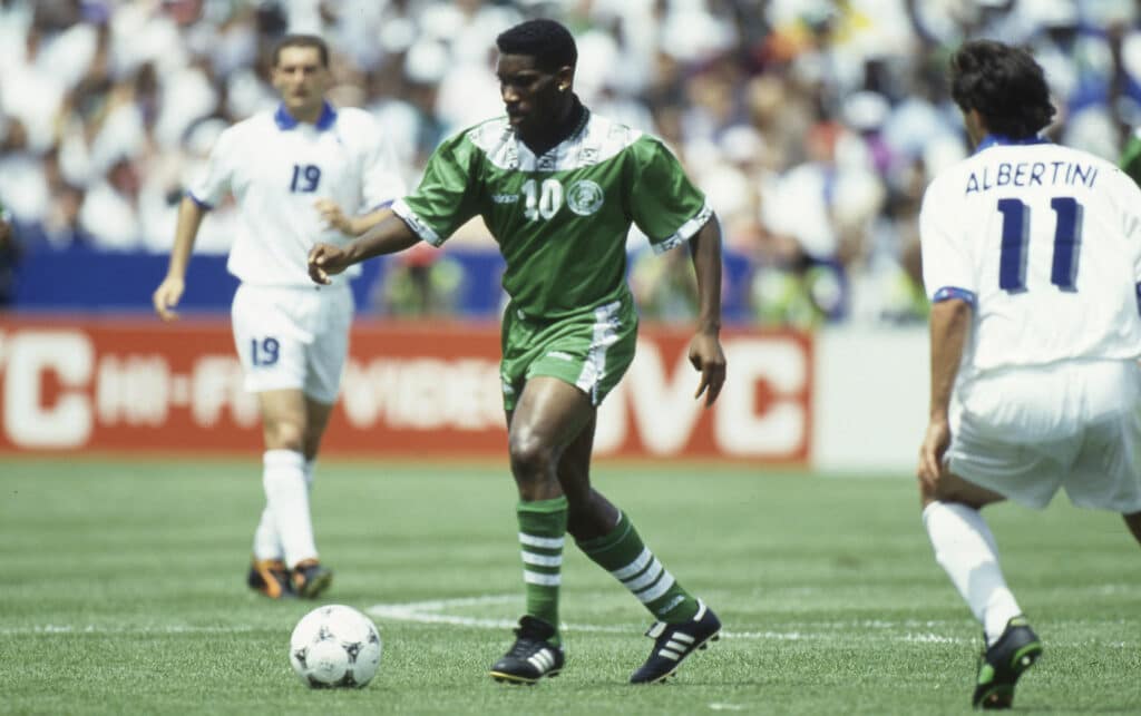 Super Eagles legend Jay Jay Okocha back in the day