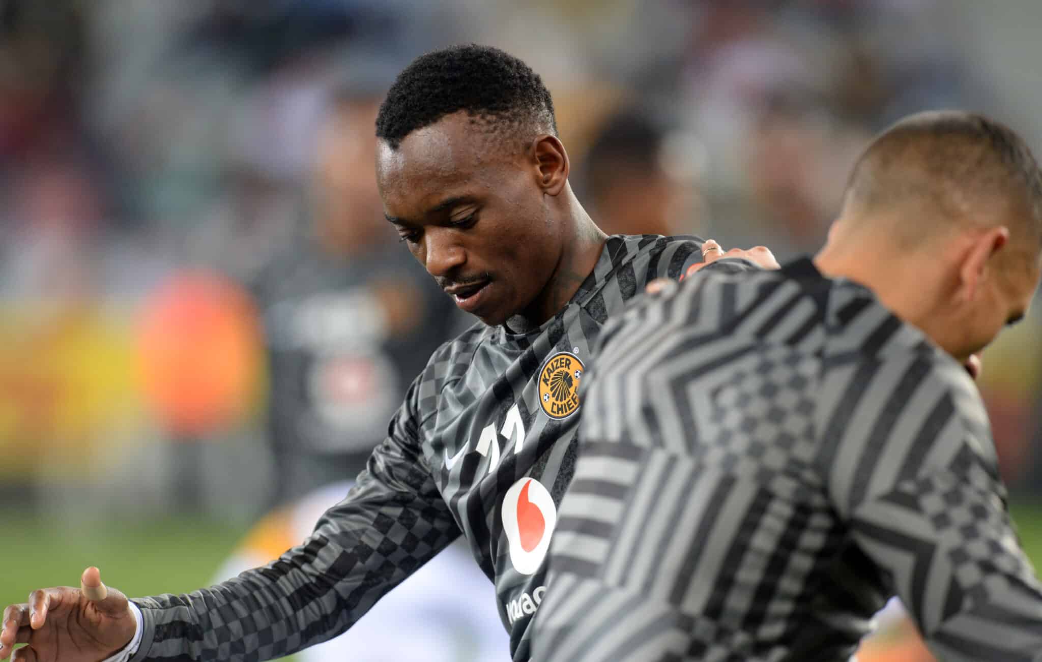 Khama Billiat of Kaizer Chiefs during warm ups