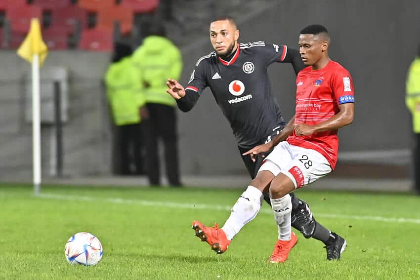Chippa United vs Orlando Pirates players in action