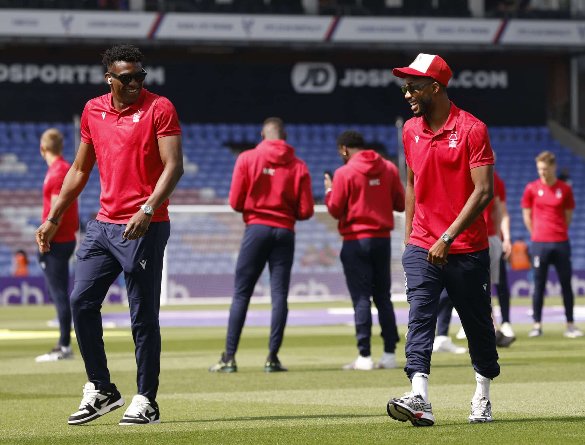 Taiwo Awoniyi and Emmanuel Dennis at Forest