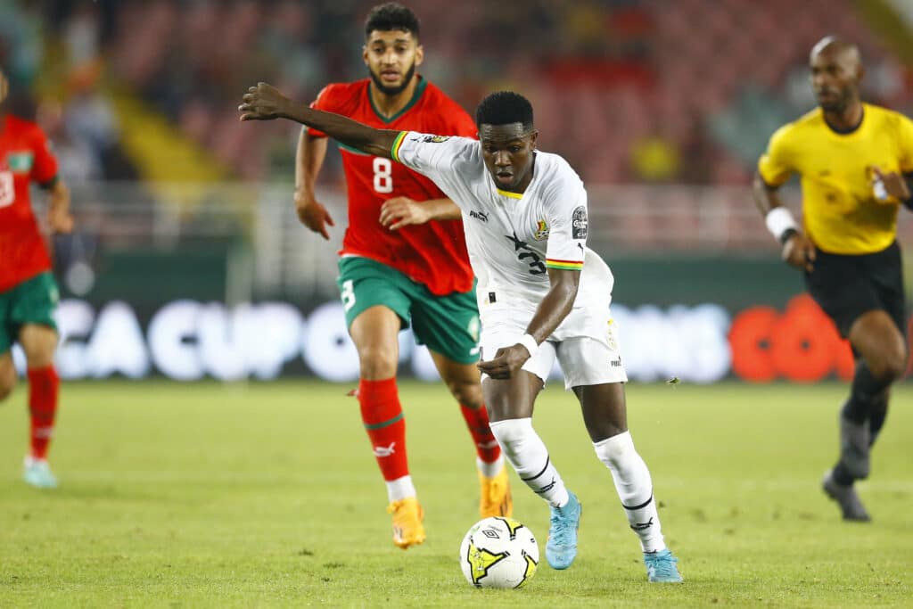Ernest Nuamah in action for Ghana Black Stars
