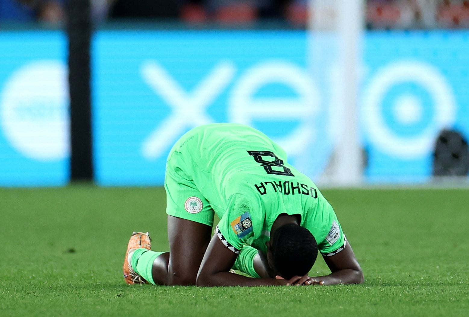 Asisat Oshoala fell to the group after Nigeria Super Falcons' WWC defeat