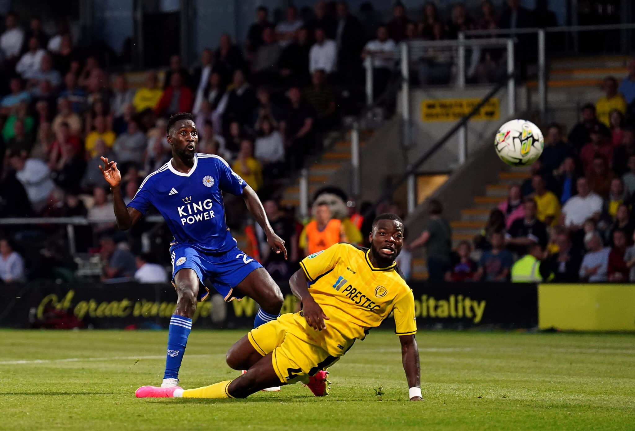 Super Eagles midfielder Wilfred Ndidi scores for Leicester