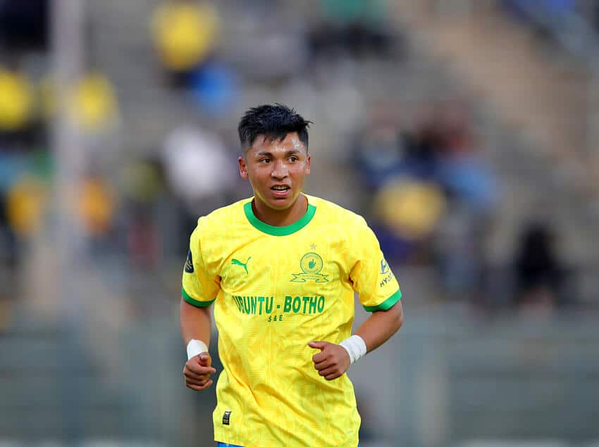 Marcelo Allende of Mamelodi in action
