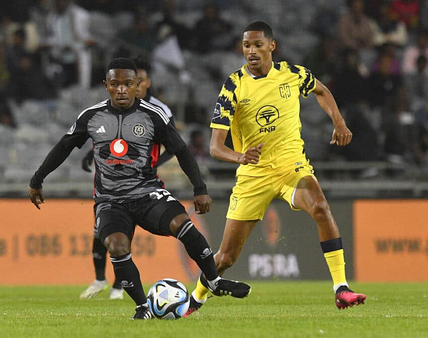 Philip Ndlondlo in action for Orlando Pirates