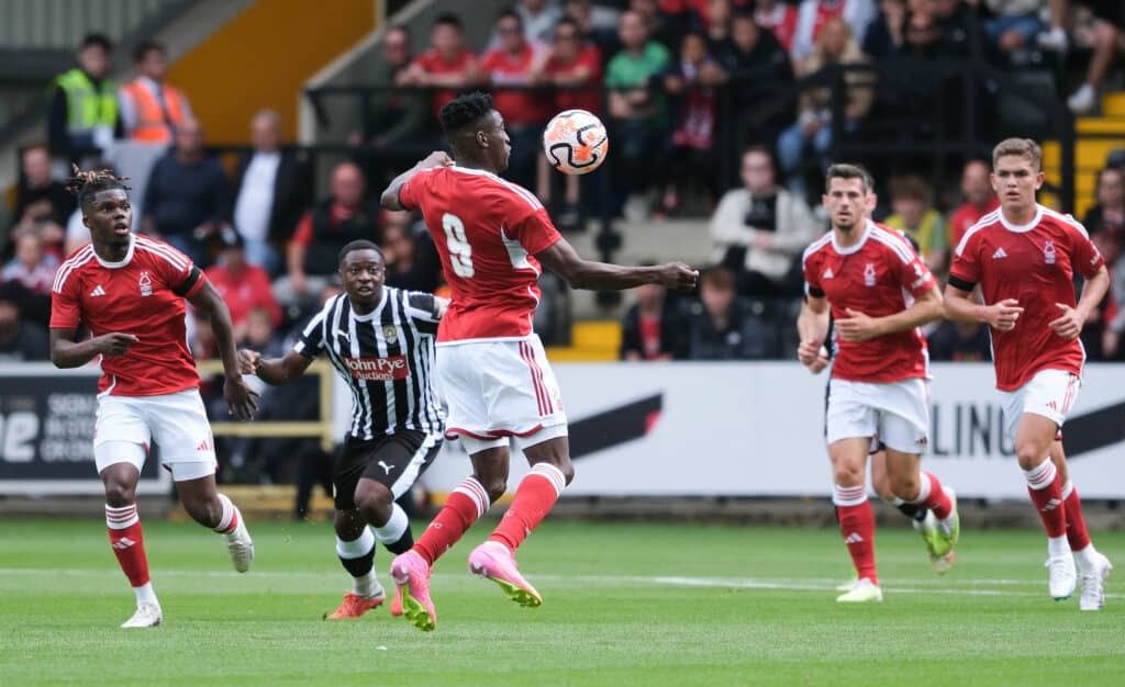 Super Eagles striker Taiwo Awoniyi in pre-season