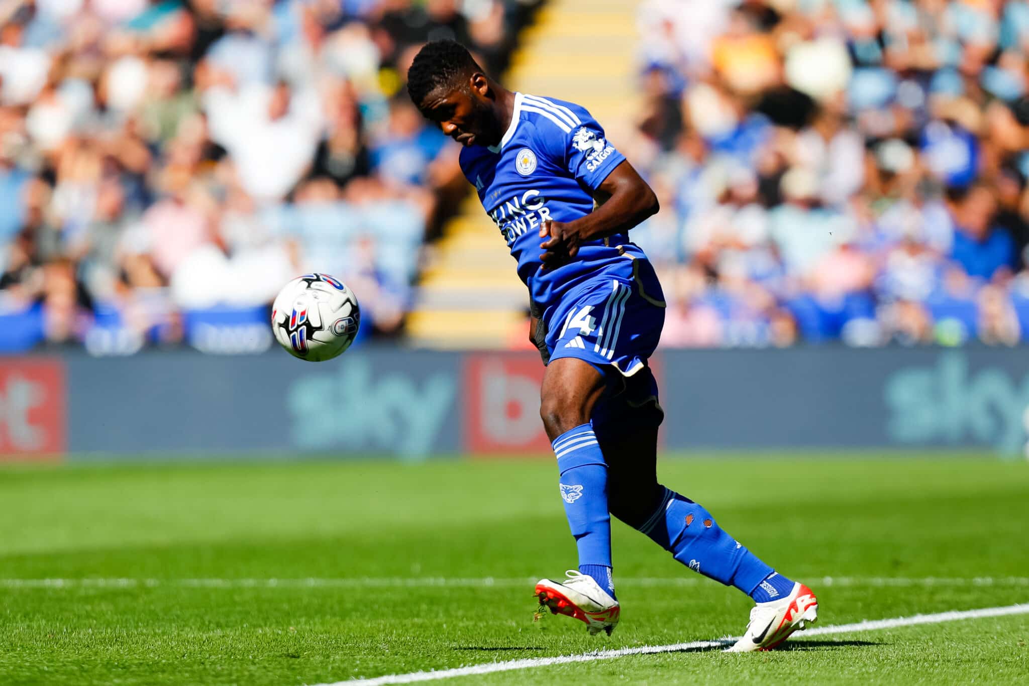 Kelechi Iheanacho on the ball for Leicester City