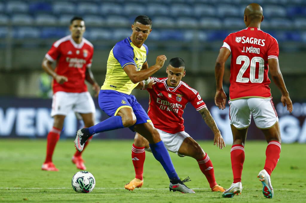 Cristiano Ronaldo in action in the Saudi Pro League