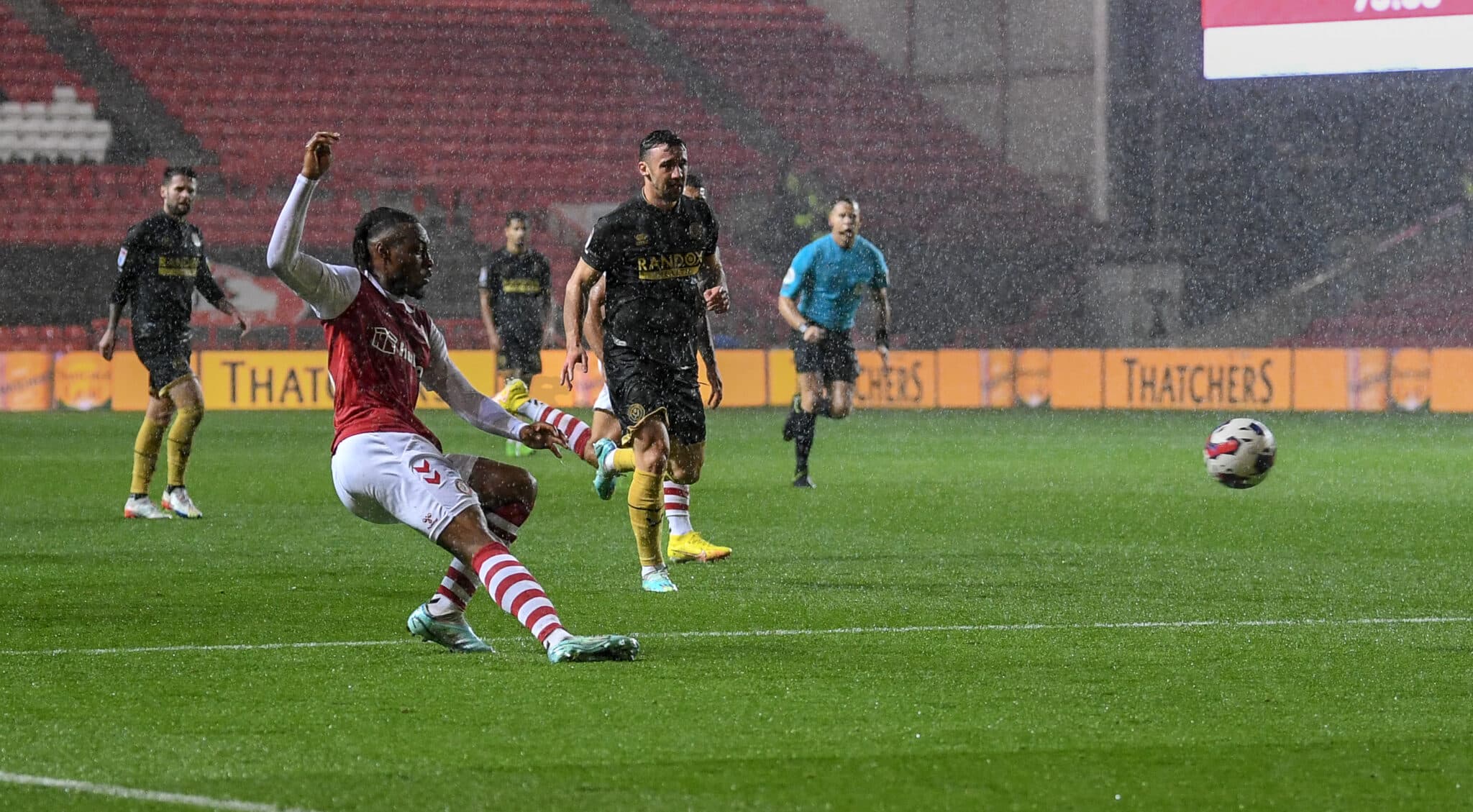 Antoine Semenyo shoots towards goal