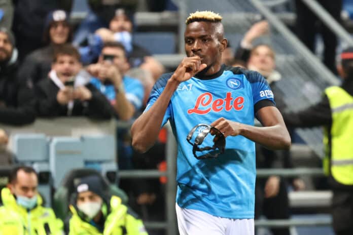Best Victor Osimhen goals in Napoli vs Sassuolo past encounters