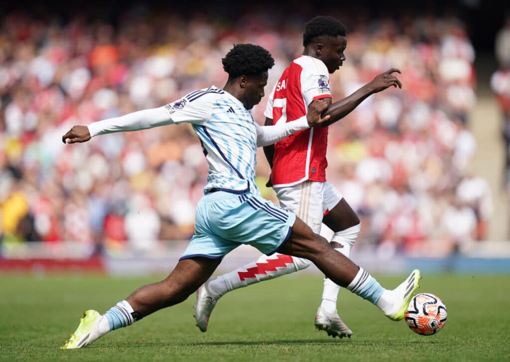 Ola Aina in action for Nottingham Forest