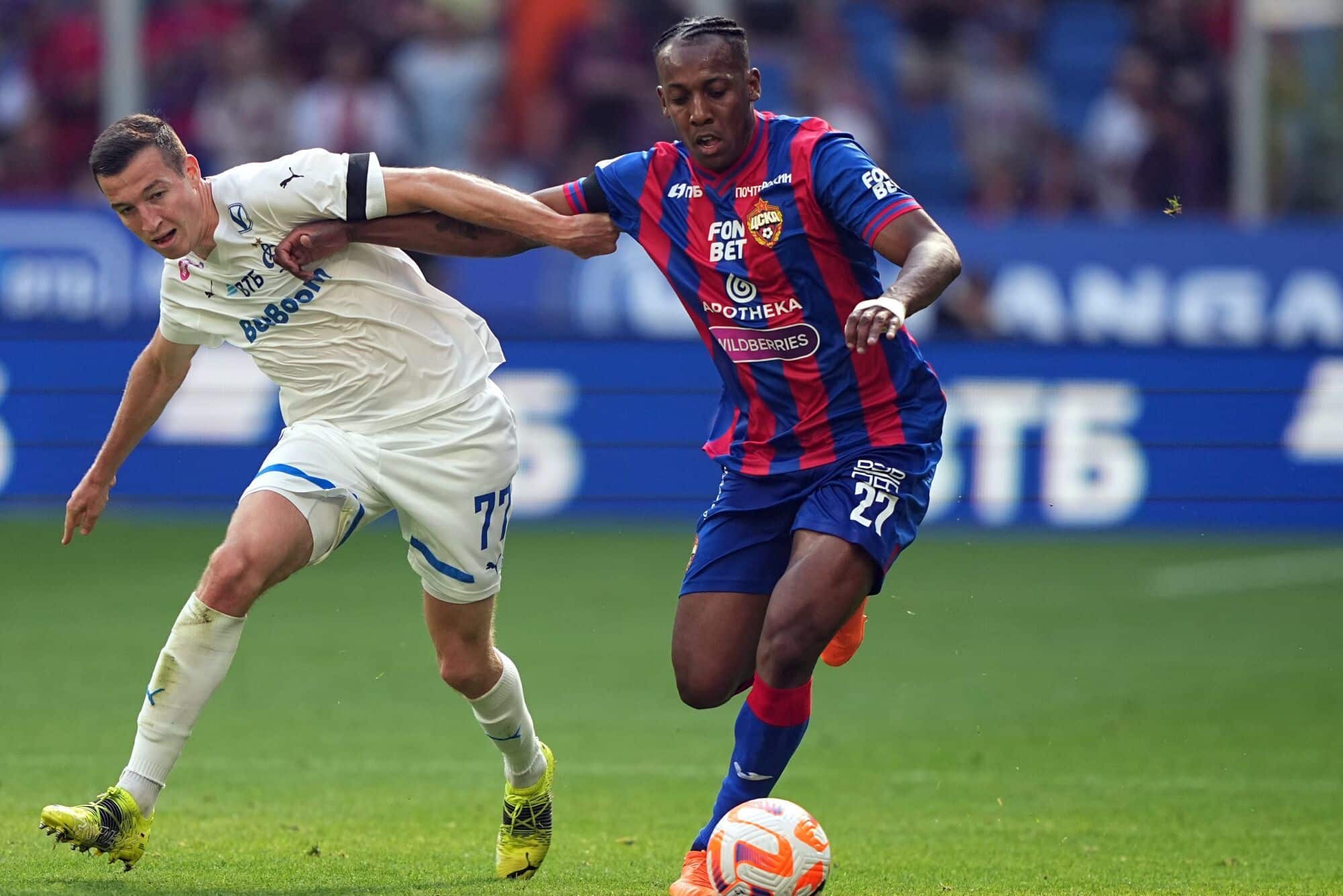 Victor Moses in action for Spartak Moscow