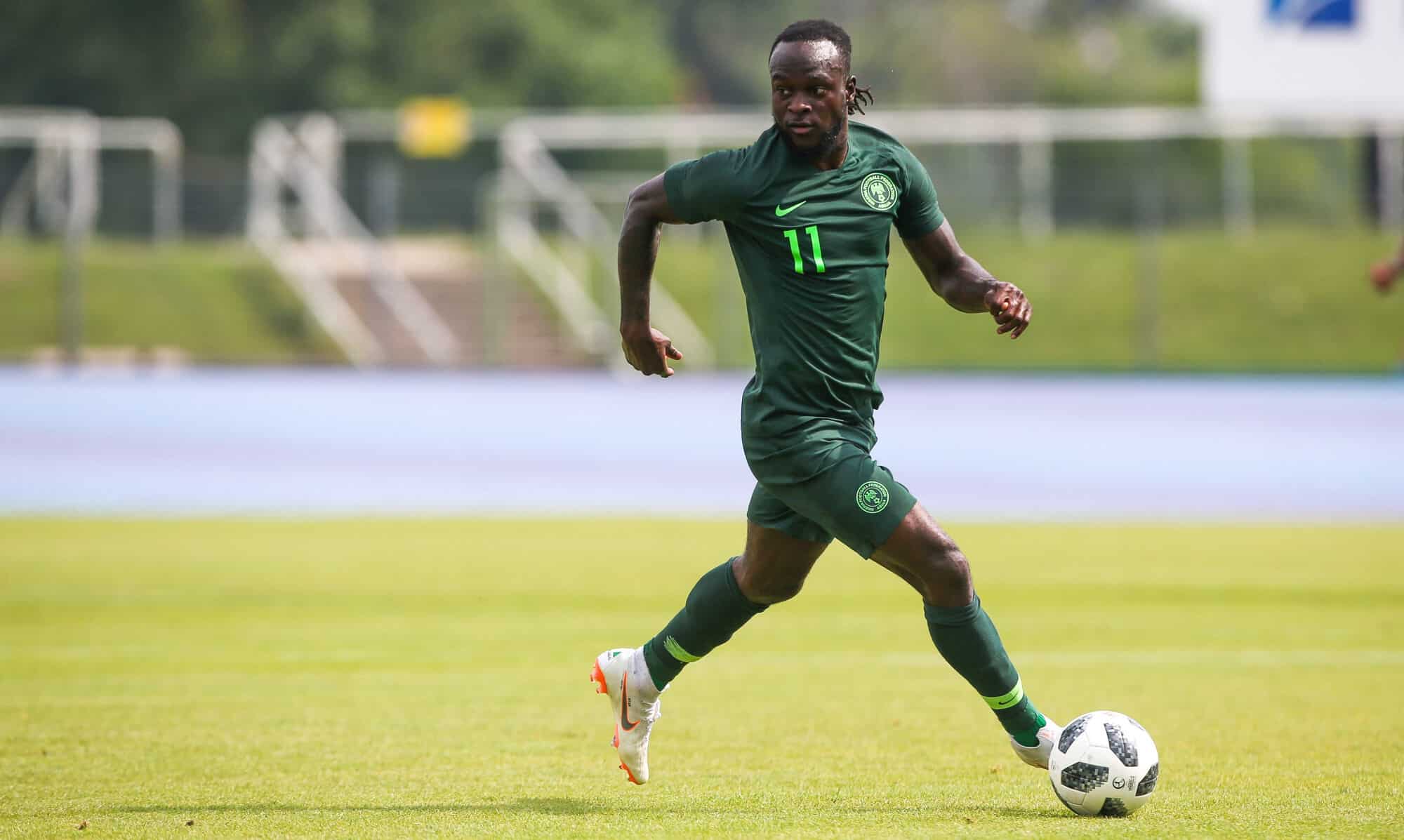 Victor Moses in action for Nigeria