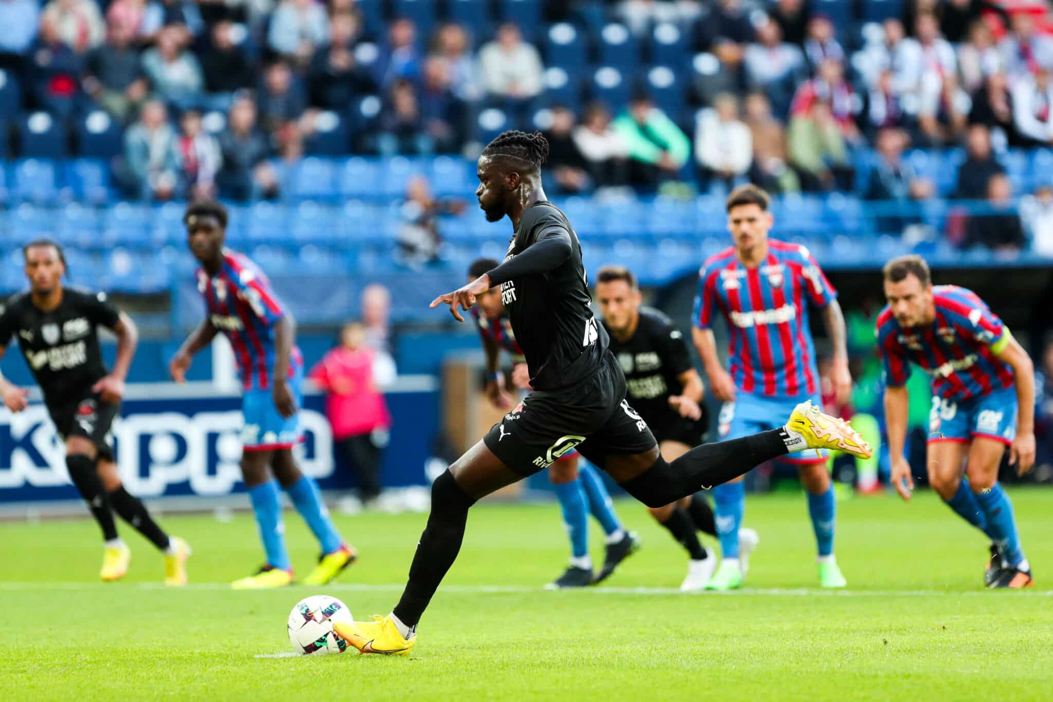 Tolu Arokodare from the penalty spot