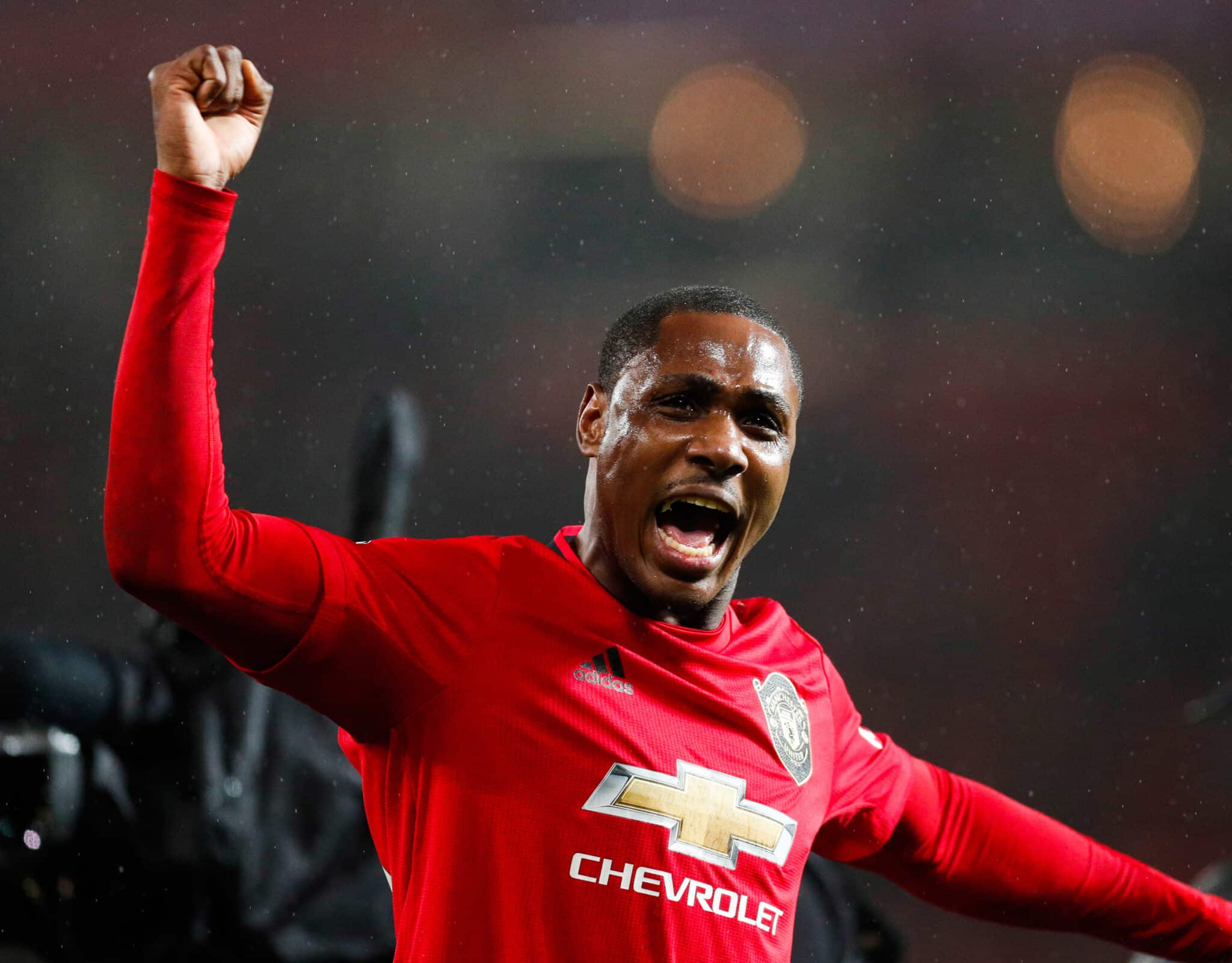 Odion Ighalo celebrates scoring for Man Utd