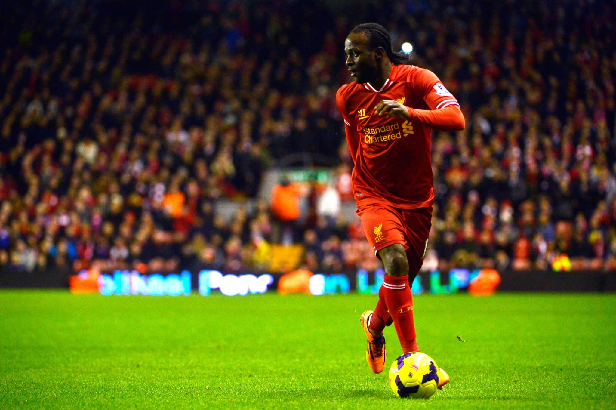 Victor Moses for Liverpool against Everton