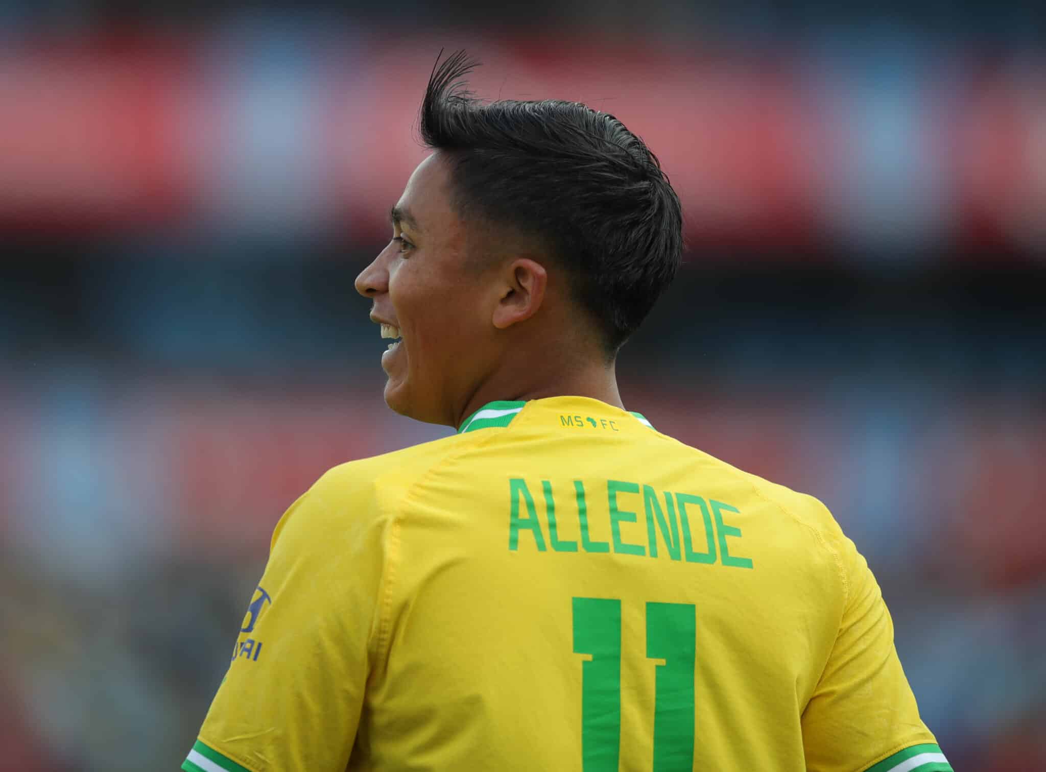 Marcelo Allende of Mamelodi Sundowns during the DStv Premiership 2022/23 