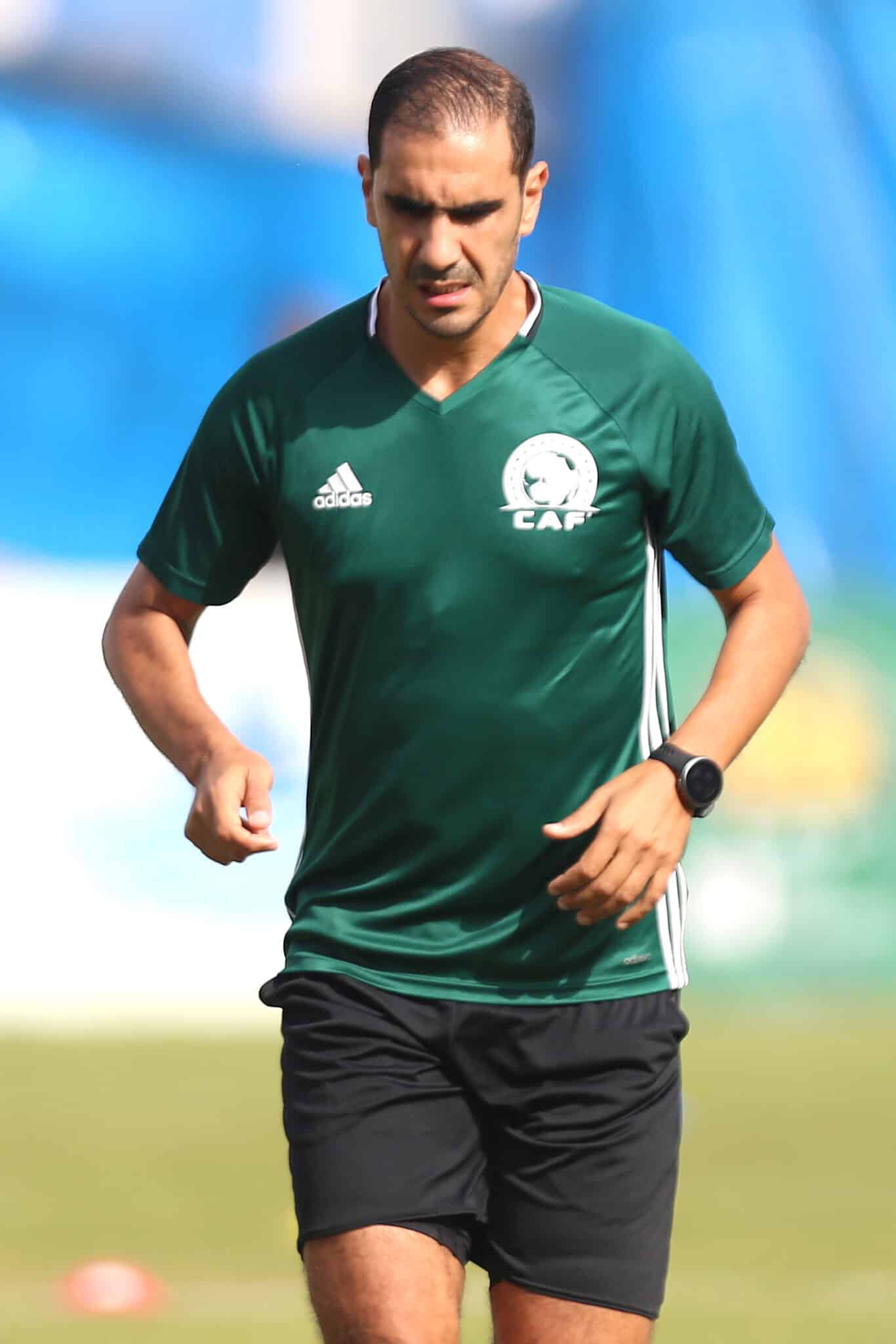 super eagles vs S&Atilde;&pound;o Tom&Atilde;&copy; and Pr&Atilde;&shy;ncipe lahlou benbraham warming up