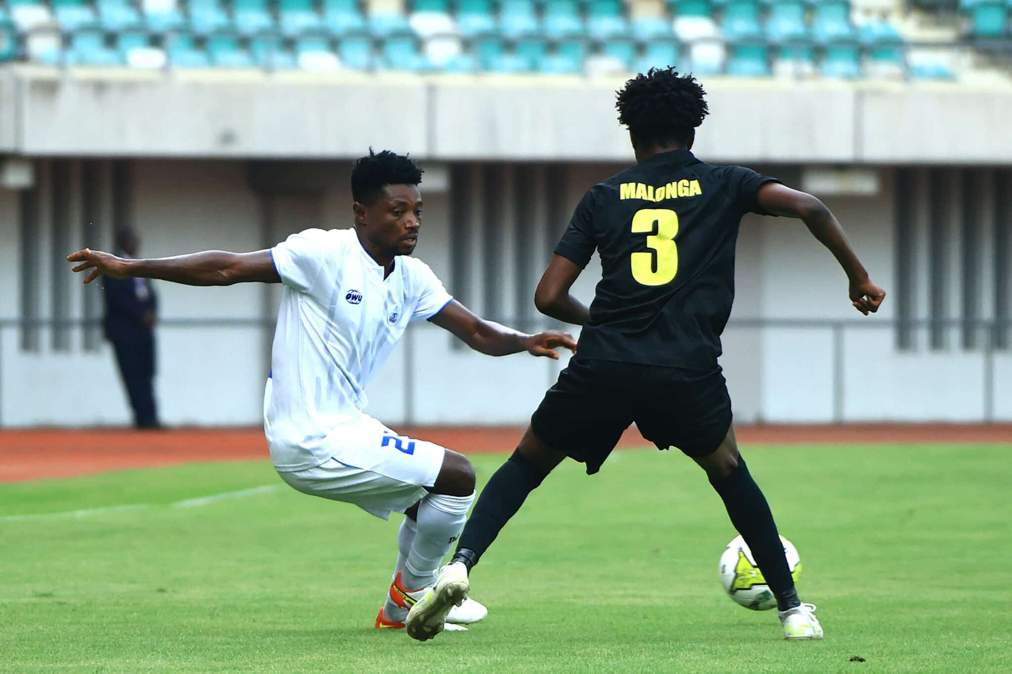 Rivers United Paul Acquah in a Confederation Cup game