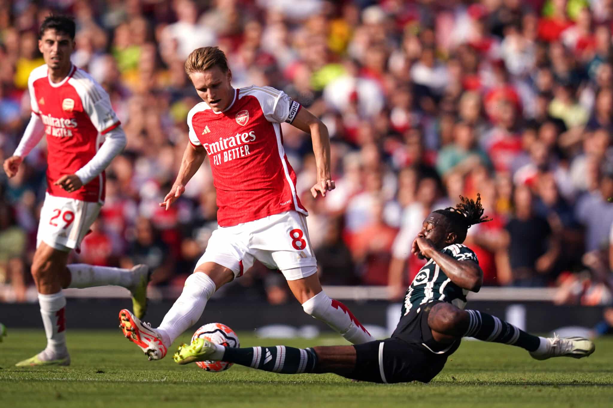 Arsenal beat Manchester United without Thomas Partey