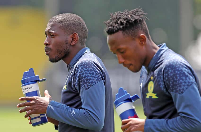 Training ahead of Mamelodi Sundowns vs Bumamuru clash