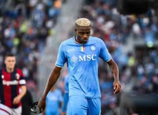 Osimhen reacts to De Laurentiis&rsquo; claims on his Napoli future