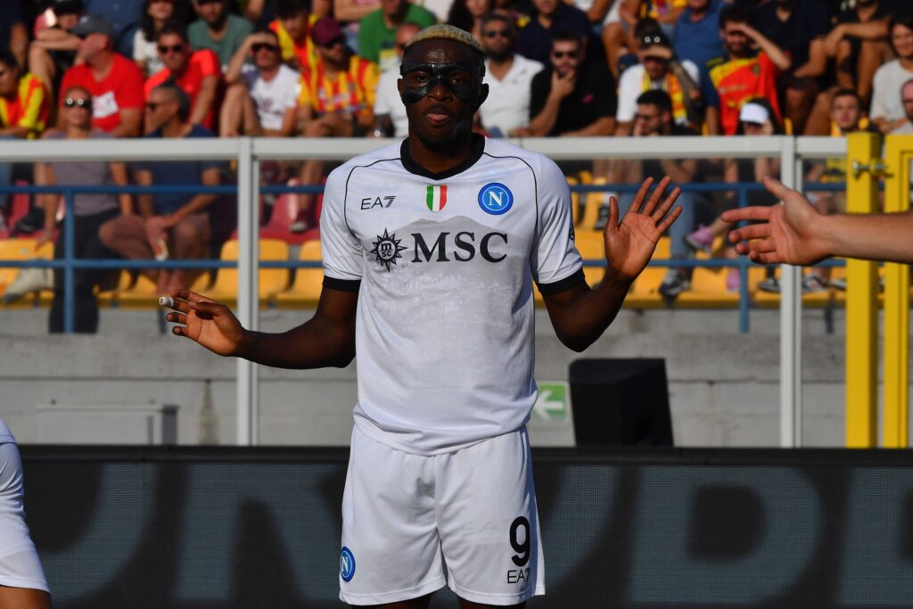 Victor Osimhen in action