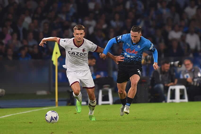 Bologna vs Napoli Serie A match