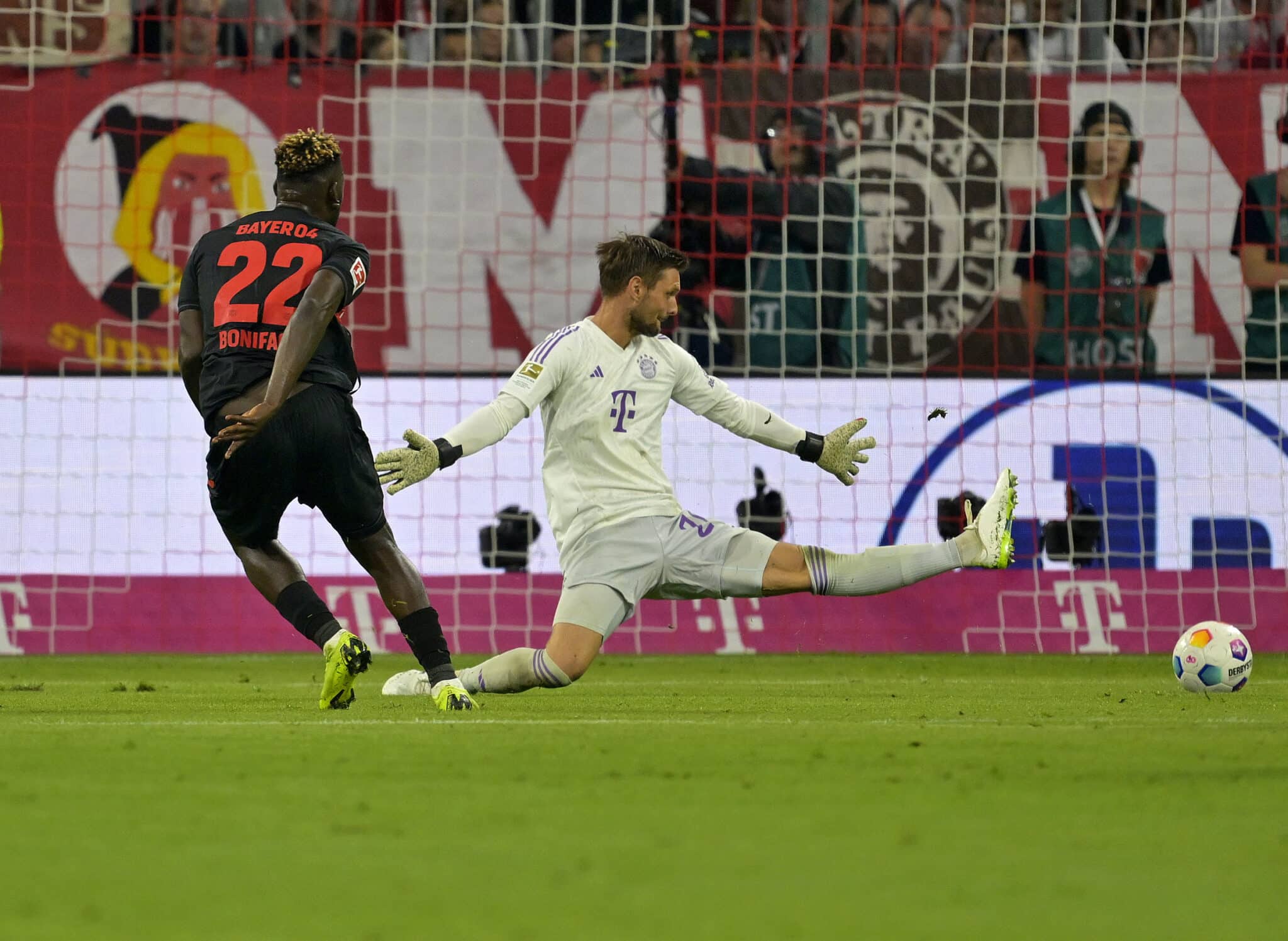 Super Eagles' Victor Boniface in action against Bayern Munich
