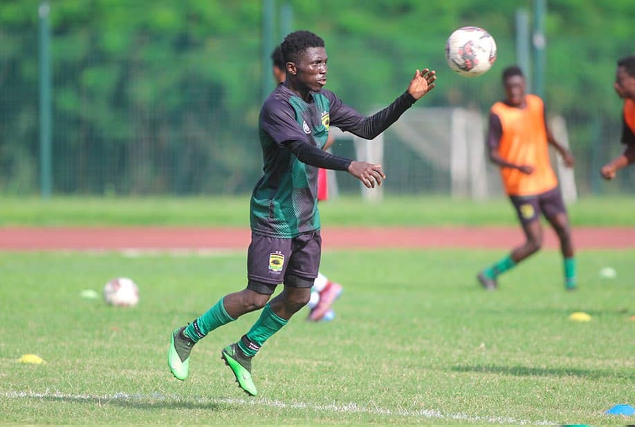 Asante Kotoko players while training