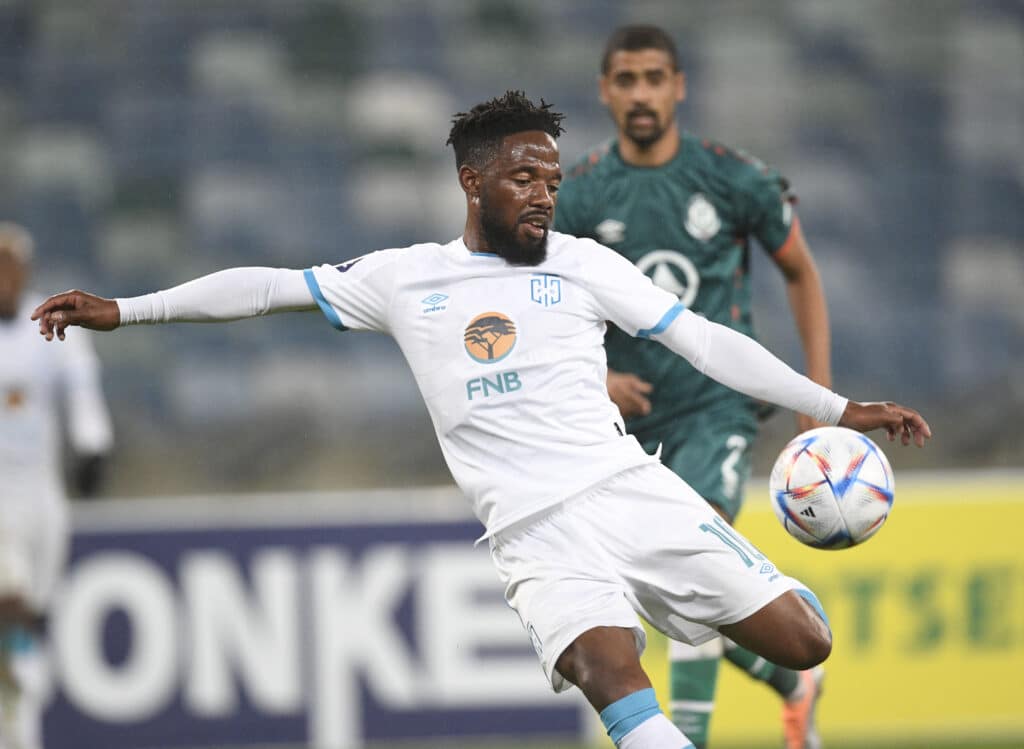 Mduduzi Mdantsane of Cape Town City FC during DStv Premiership 2022/23 match between AmaZulu and Cape Town City FC