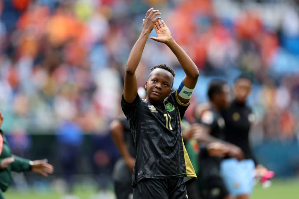 Coach Desiree Ellis confident of Banyana Banyana success despite key player absences 1 Thembi Kgatlana (South Africa) gestures during the Round of 16 - FIFA Women's World Cup