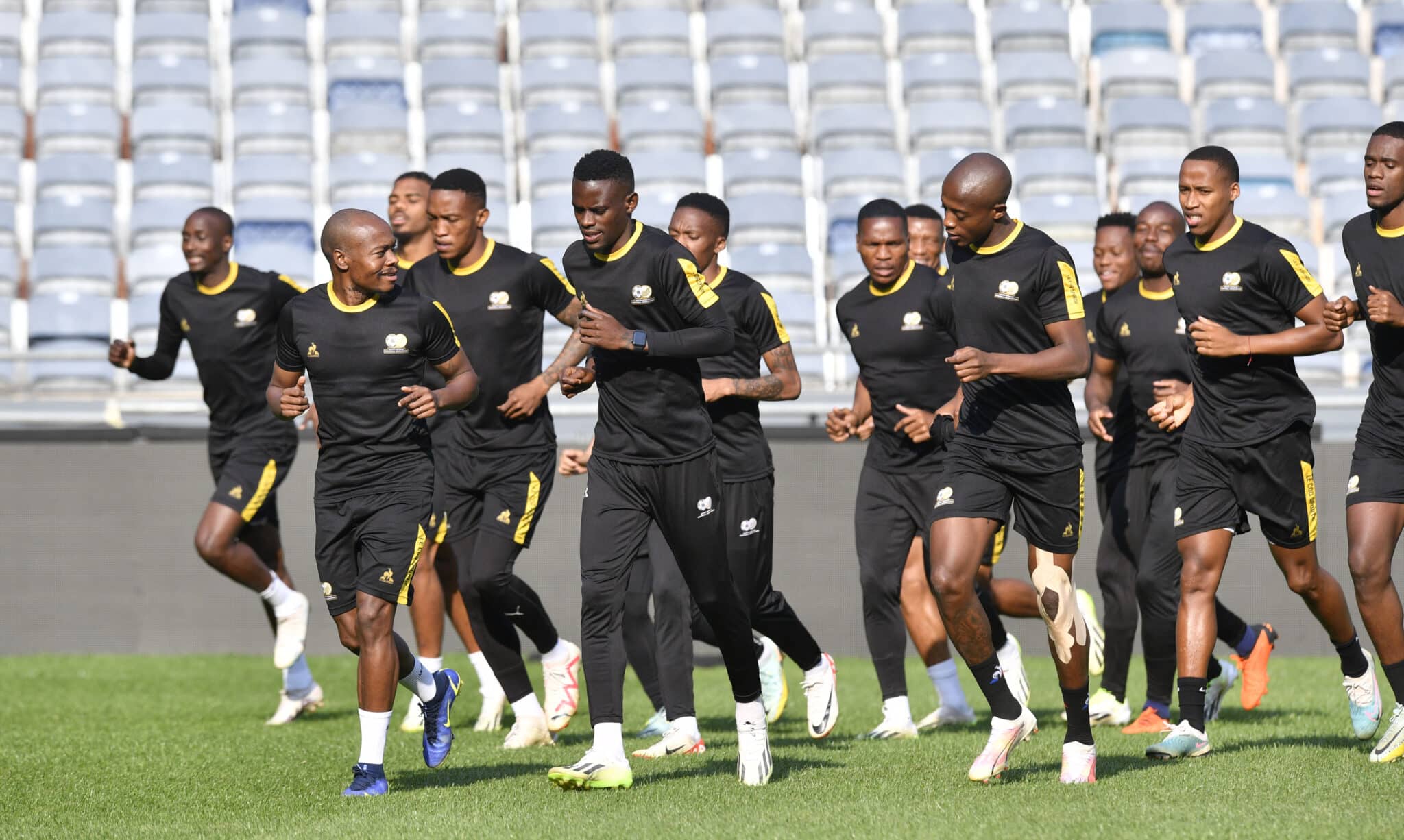 Bafana Bafana during training